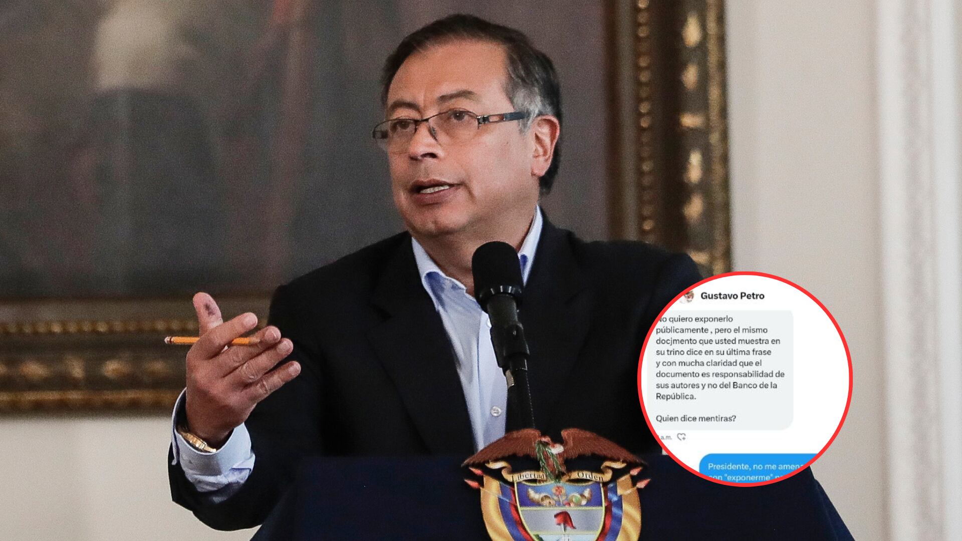Gustavo Petro 'se agarró' con tuitero en redes sociales y este lo expuso