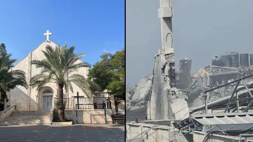 Israel bombardea única iglesia católica en Gaza.