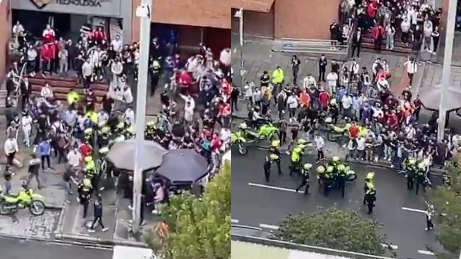 En video quedó registrado cuando en el centro comercial Unilago, personas intentaron linchar a un presunto ladrón.