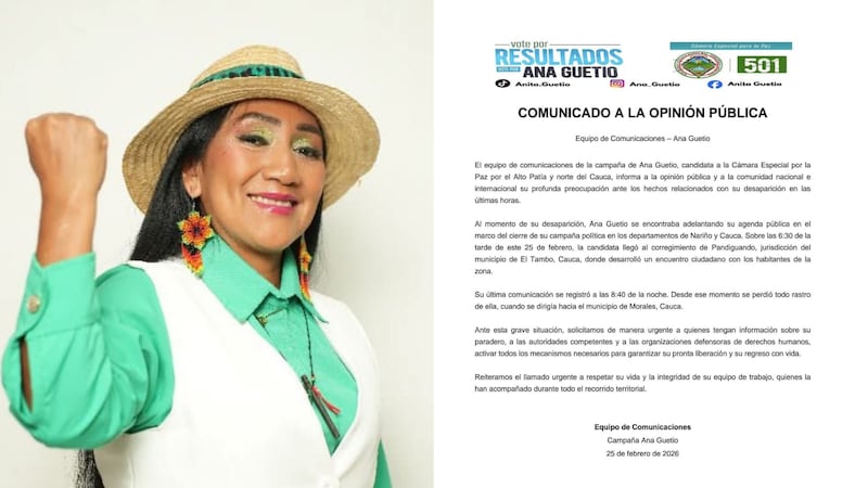 No paran las desapariciones: equipo de candidata a la Cámara dice no saber de ella desde ayer