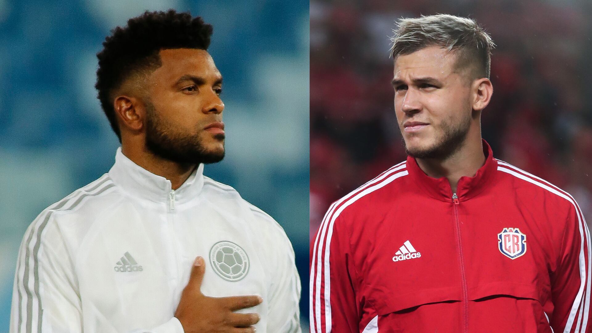 Miguel Ángel Borja y Juan Pablo Vargas calentaron el partido Colombia vs Costa Rica