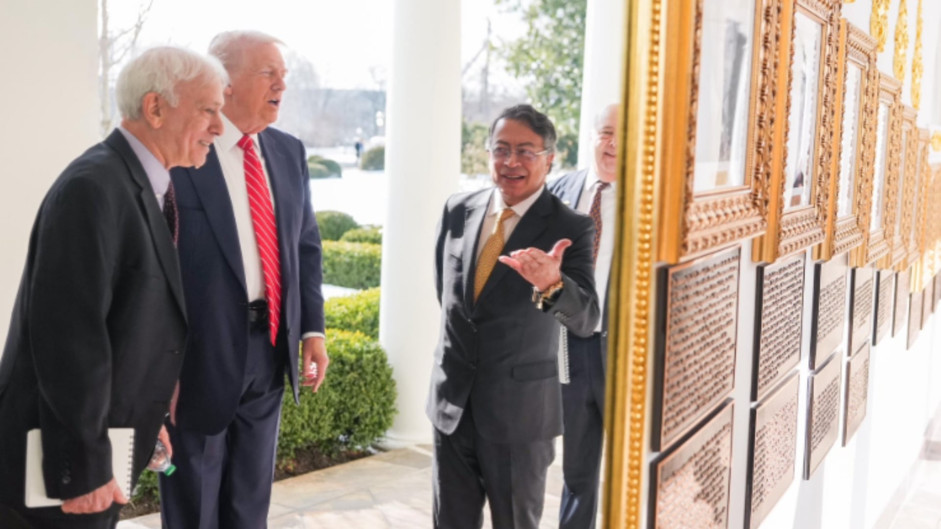 Reunión de los presidente Donald Trump y Gustavo Petro.