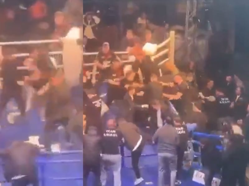 Pelea de boxeo terminó en batalla campal: Fanáticos agredieron al ganador y lo mandaron al hospital