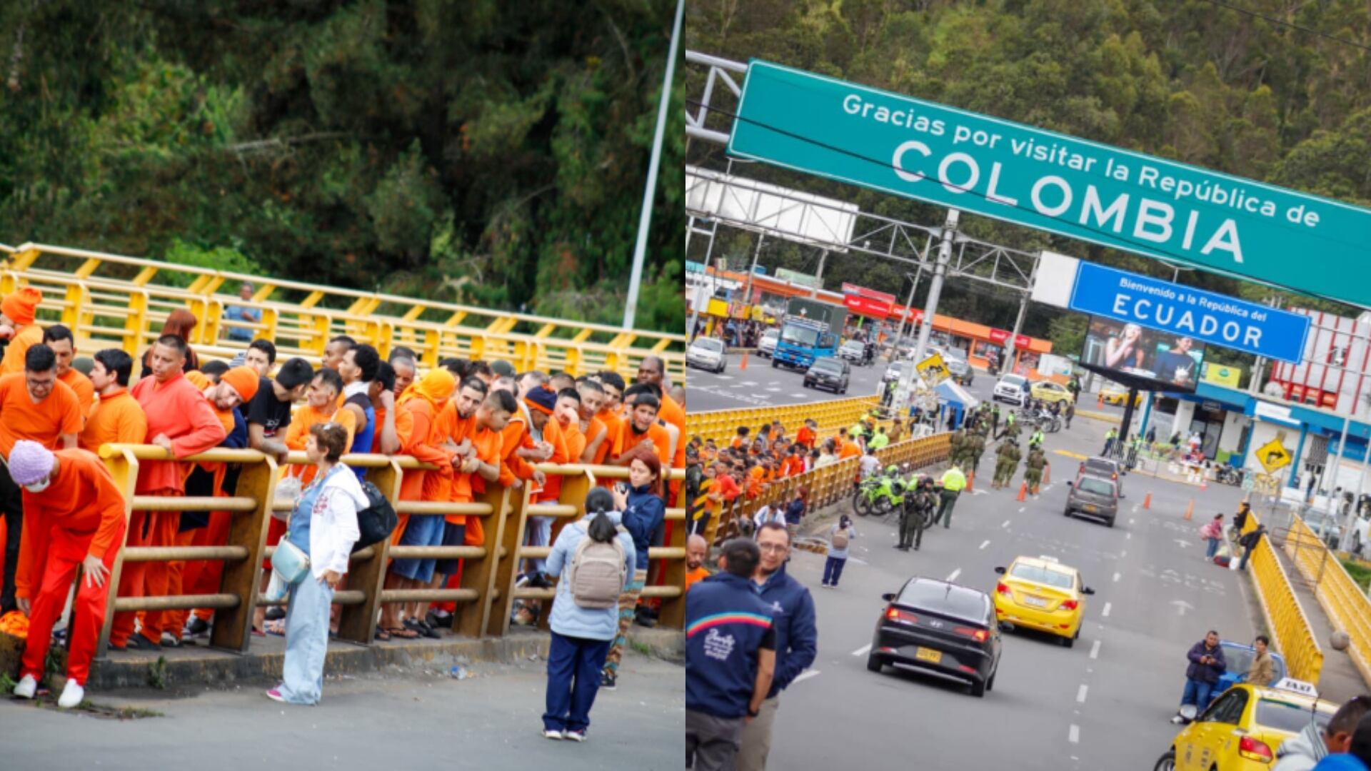 Presos colombianos que estaban en Ecuador son trasladados a Colombia.