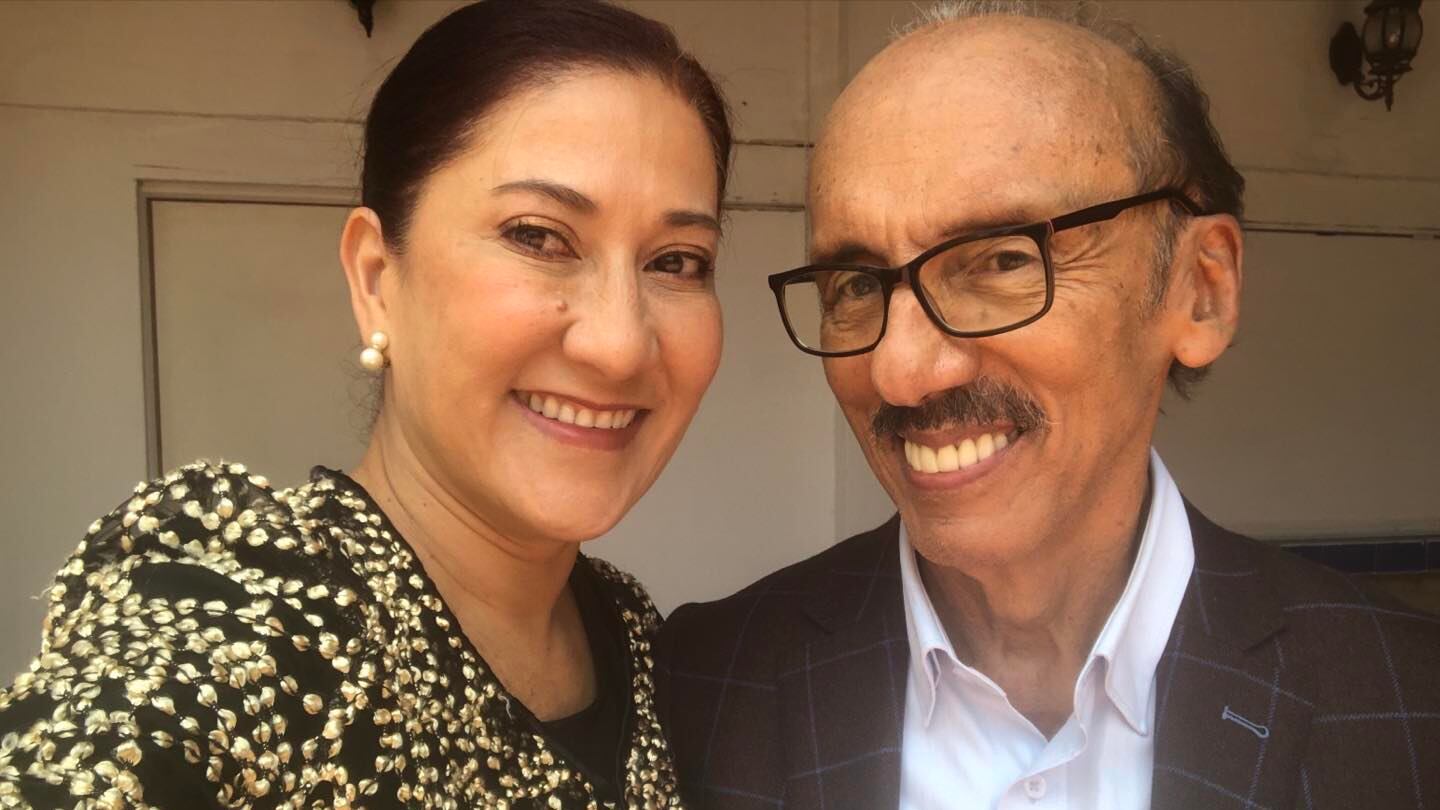 Jorge Herrera junto a su amada, Amparo Conde