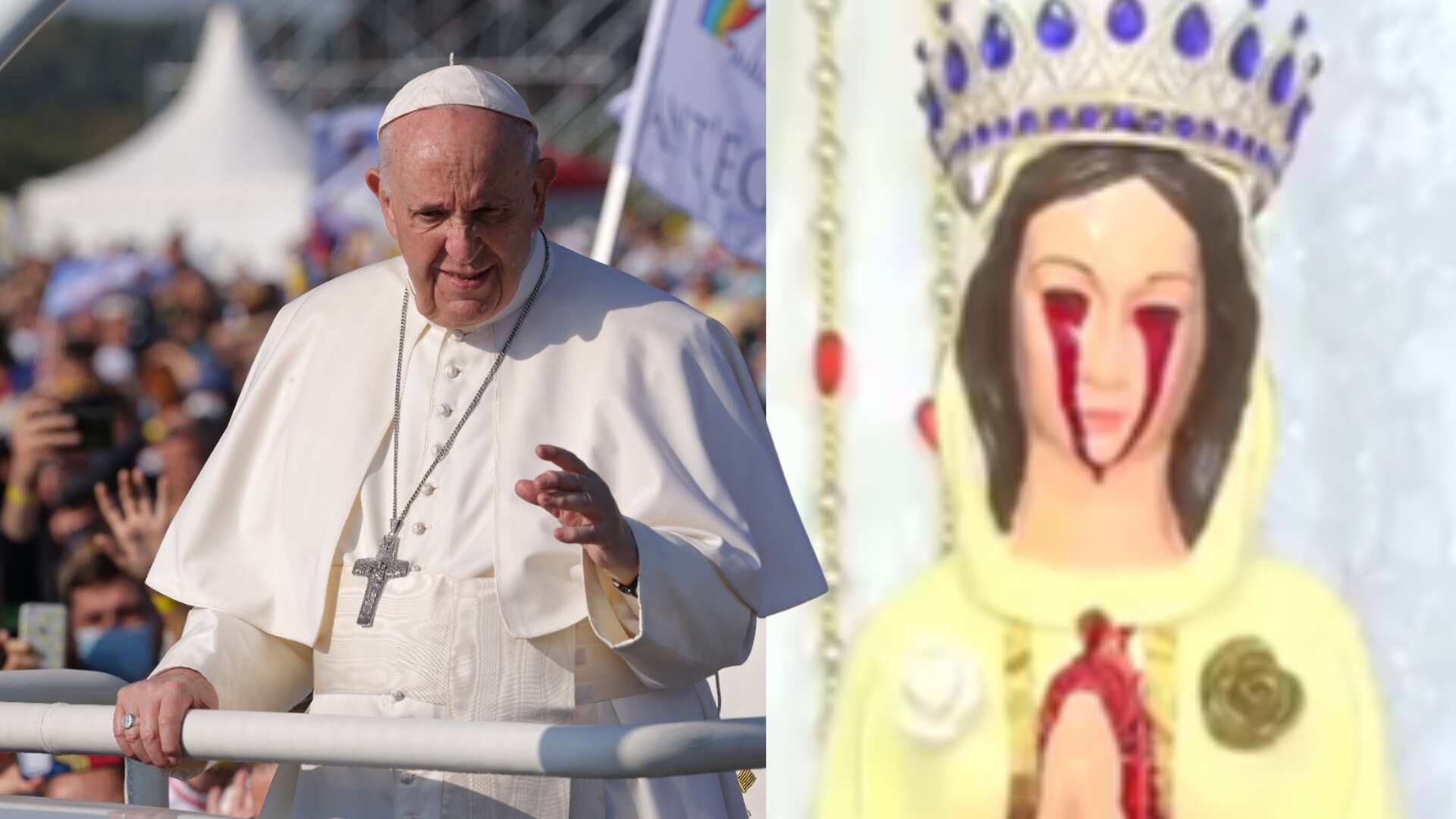 Afirman que virgen de Paraguay comenzó a llorar sangre tras la muerte del Papa Francisco