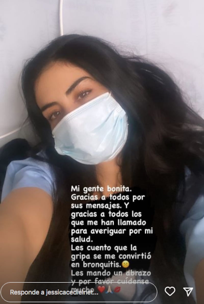 En el hospital Jessica Cediel