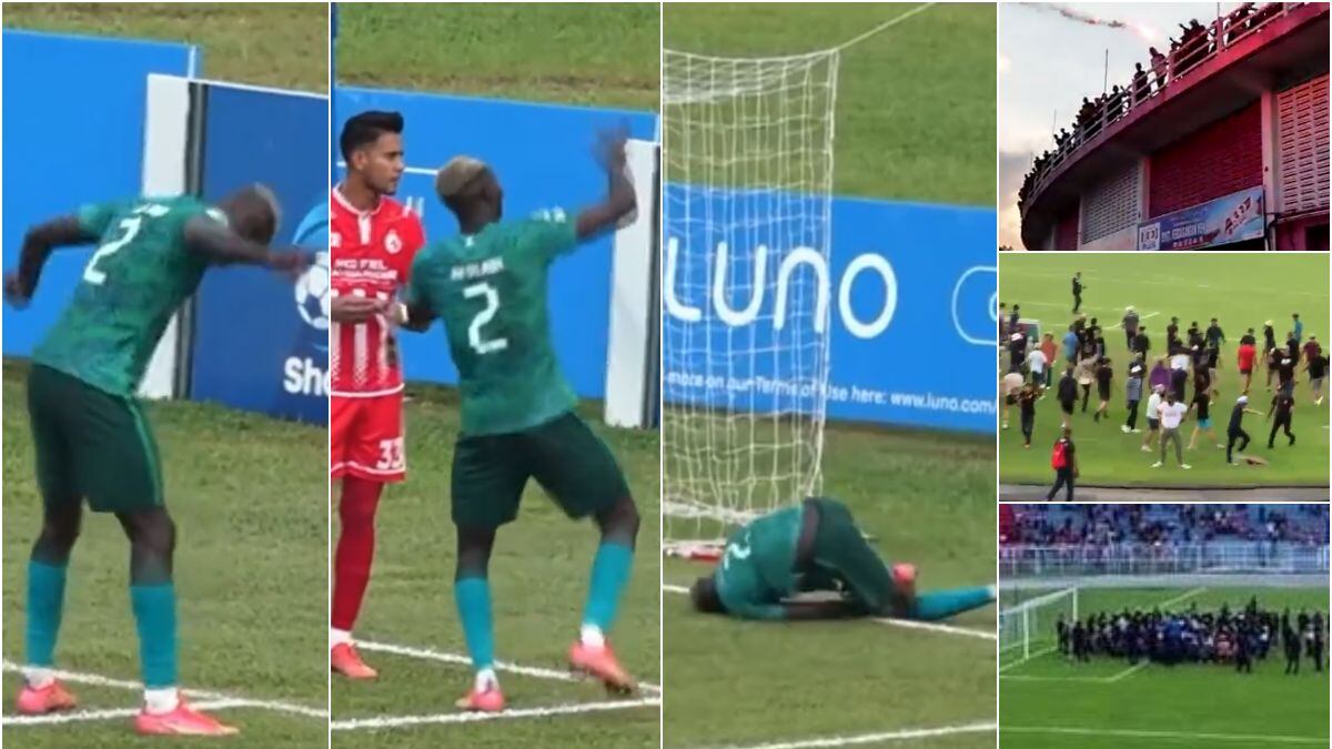 Bailó a lo Mina, simuló a lo Neymar y todo terminó en gresca entre los hinchas