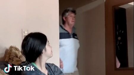 Leidy mostró la reacción de su papá en su visita sorpresa