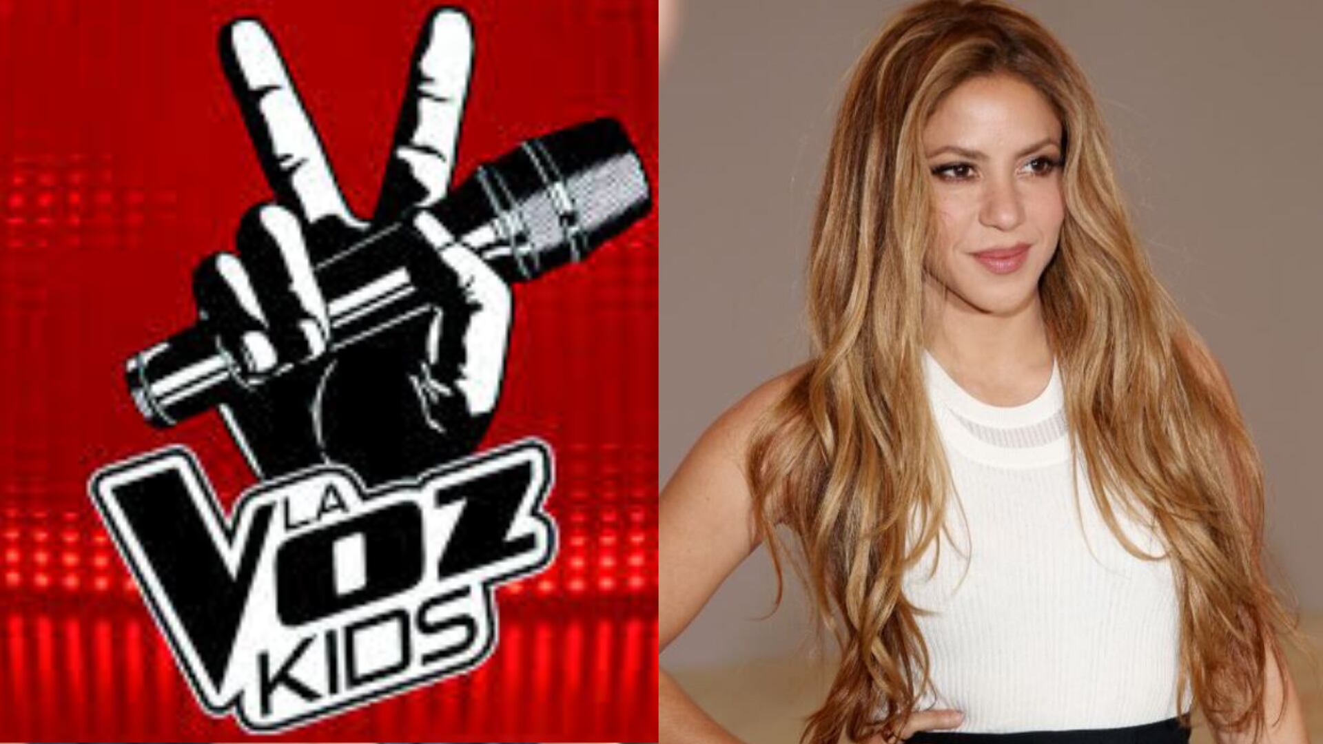 La Voz Kids y Shakira.