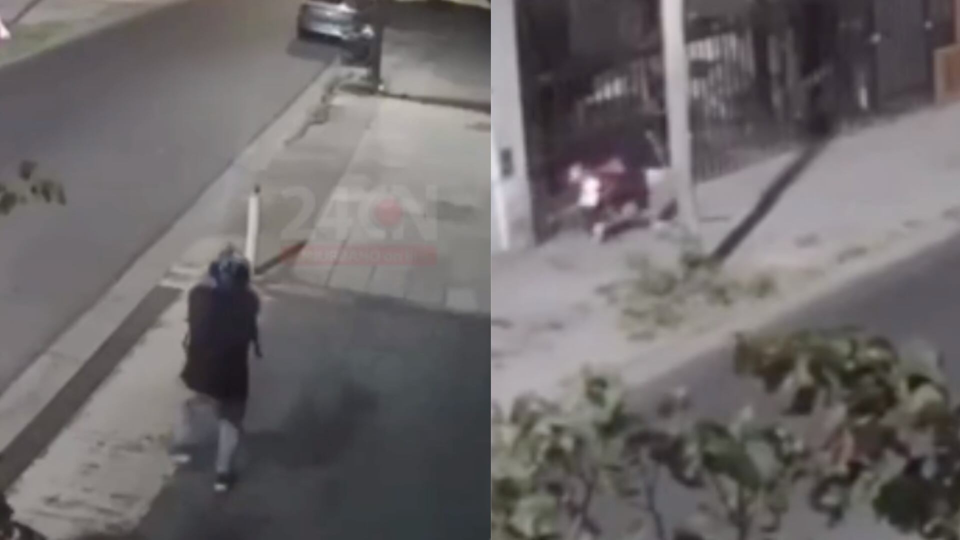 Ladrones creyeron haberle robado su moto, pero no contaban con que era un policía armado