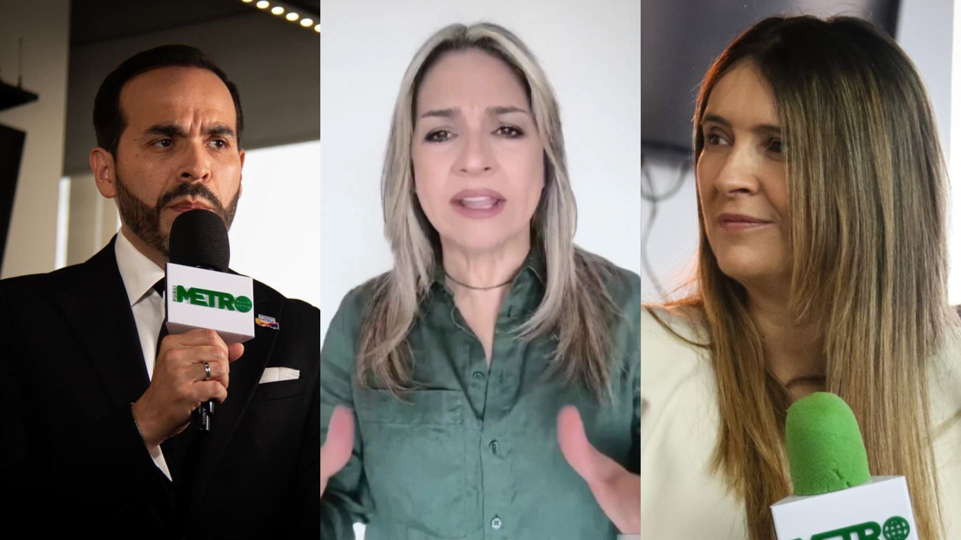 Abelardo de la Espriella, Vicky Dávila y Paloma Valencia.