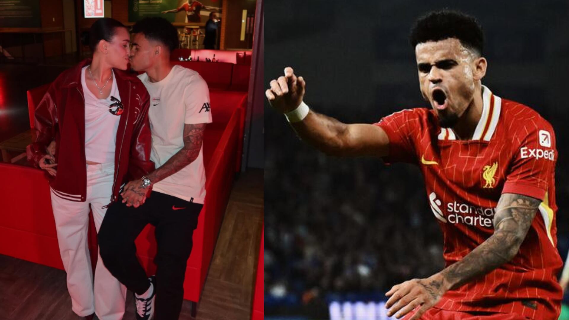 Luis Díaz recibió amorosa sorpresa de su esposa tras ganar la Premier League con el Liverpool