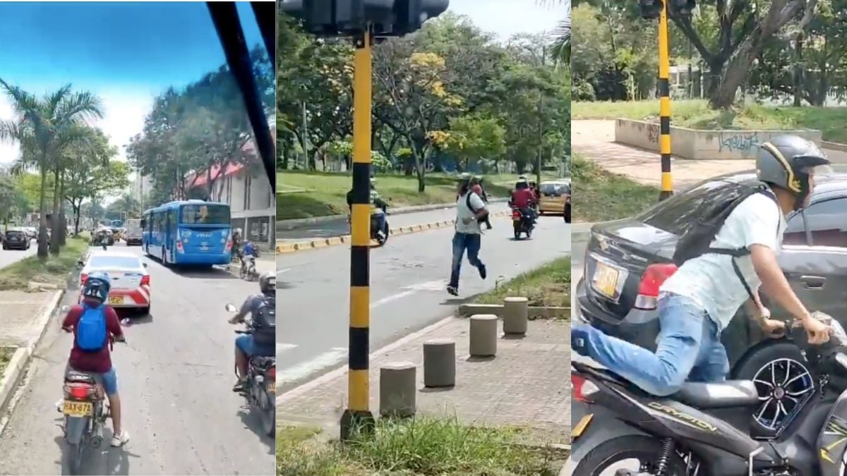 Un sujeto que agredió bus del MÍO con piedra terminó entregándose a las autoridades.