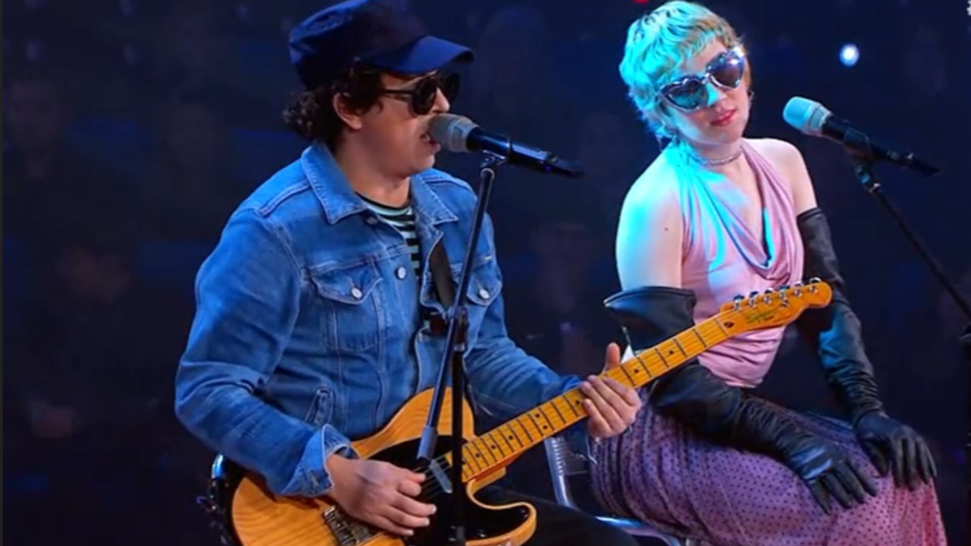 Gustavo Cerati y Andrea Echeverri de Yo Me Llamo