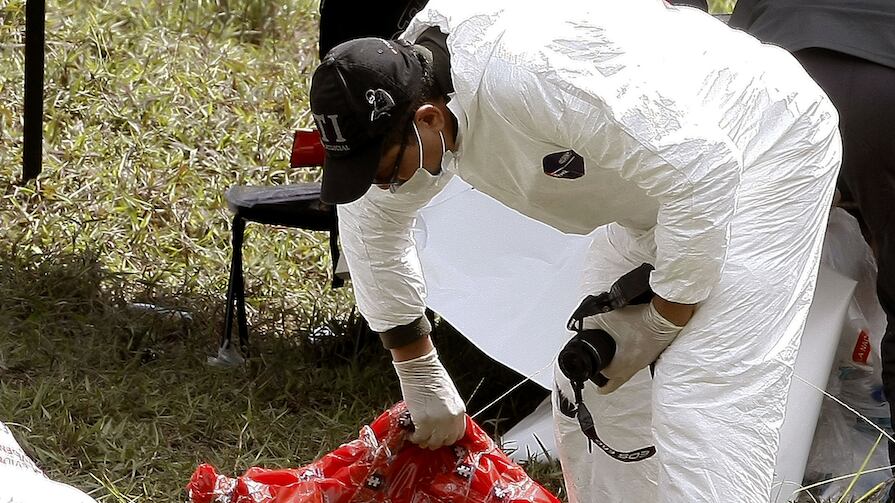 GUARNE (COLOMBIA), 20/06/2016. Miembro del Cuerpo Técnico de Investigación (CTI)