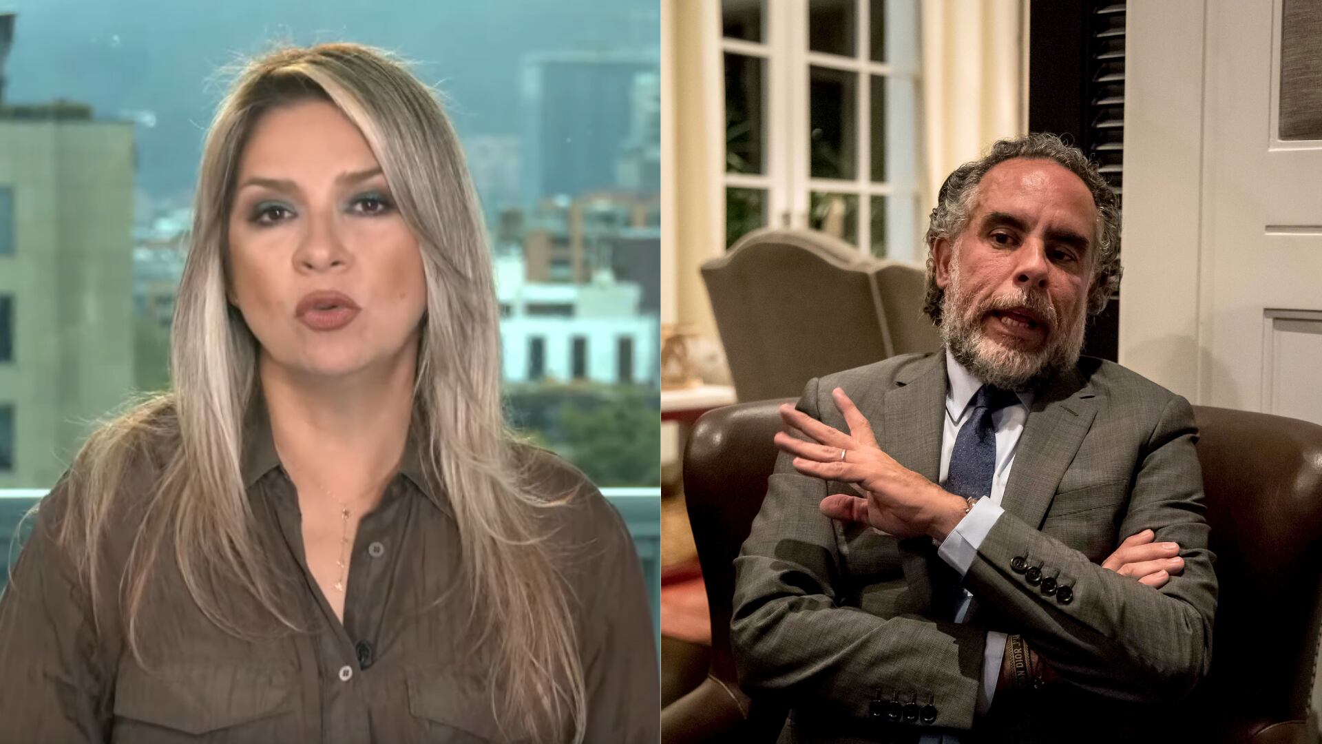 Vicky Dávila y Armando Benedetti