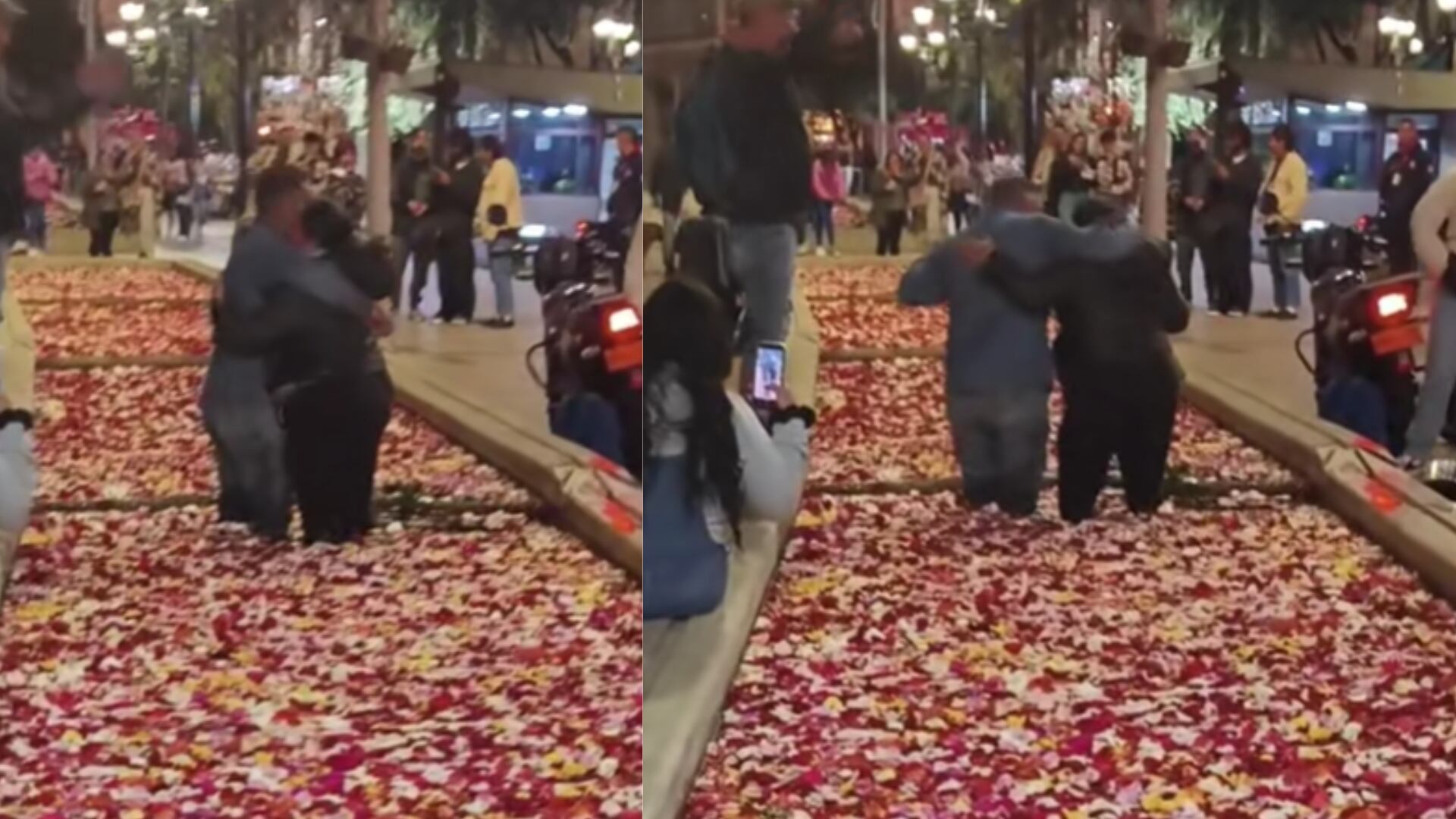 Propuesta de matrimonio en el Eje Ambiental de Bogotá se viralizó; a los ‘tortolitos’ los criticaron