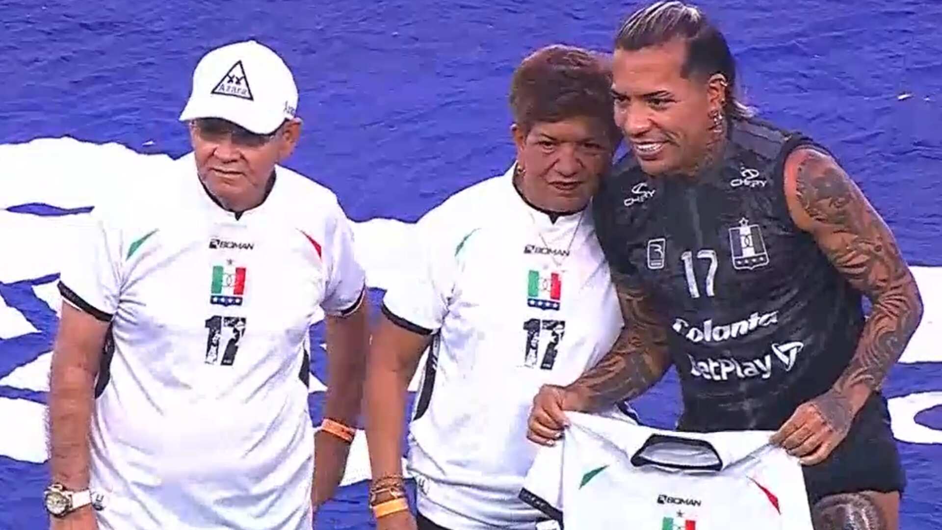 Dayro Moreno celebrando su cumpleaños - Foto: Captura de pantalla de @WinSports tomada el 13 de septiembre del 2025