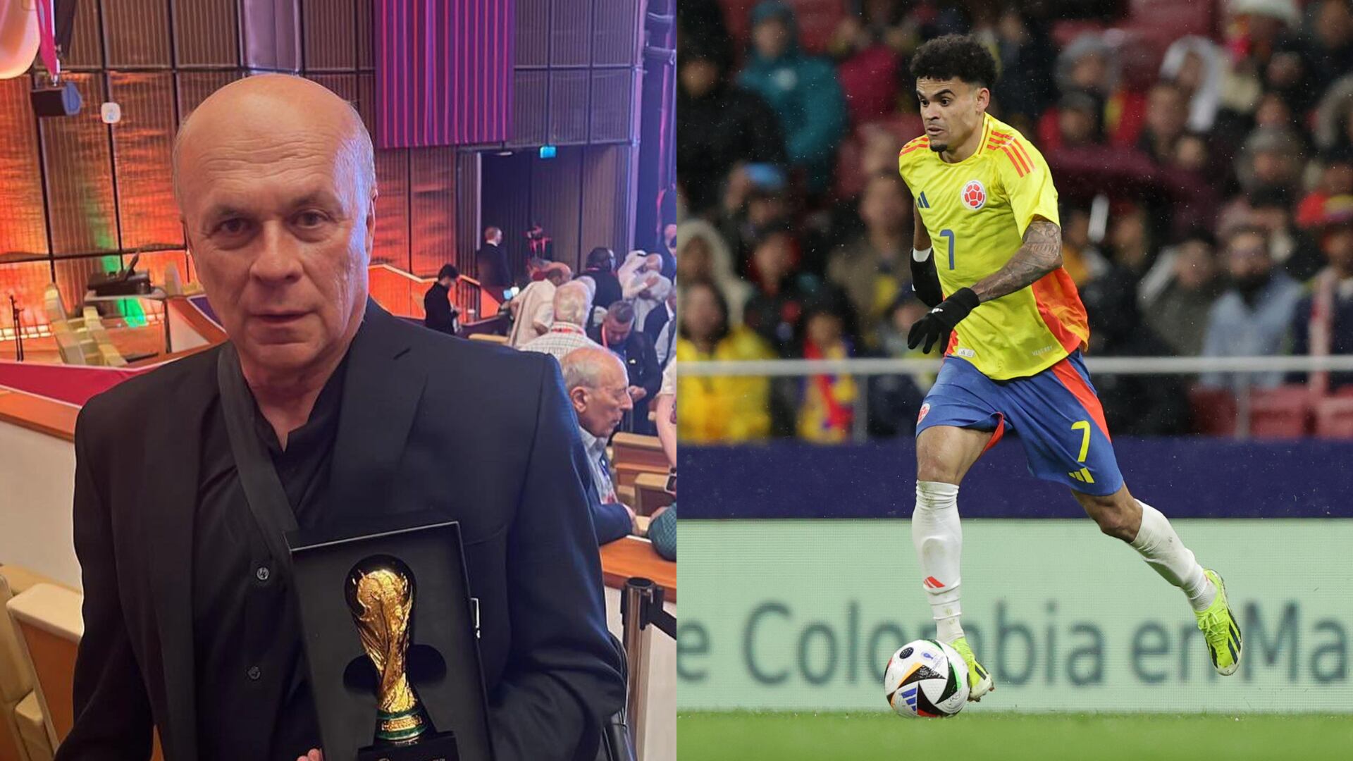 Carlos Antonio Vélez y Luis Díaz - Fotos: Redes sociales y Getty