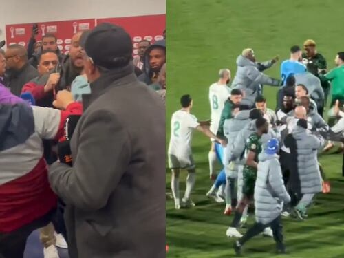 ¡Escándalo total! Periodistas y futbolistas terminan a los golpes en la Copa Africana