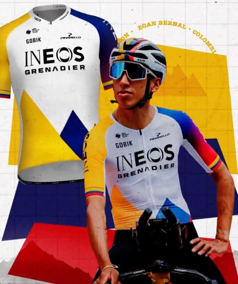 La hermosa camiseta de Egan Bernal para el Giro de Italia, inspirada en Café de Colombia