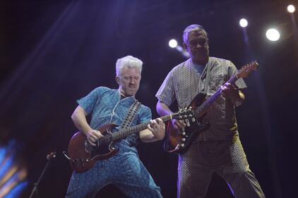 Bersuit Vergarabat, de Argentina, durante su presentación en Rock al Parque 2022 en Bogotá.