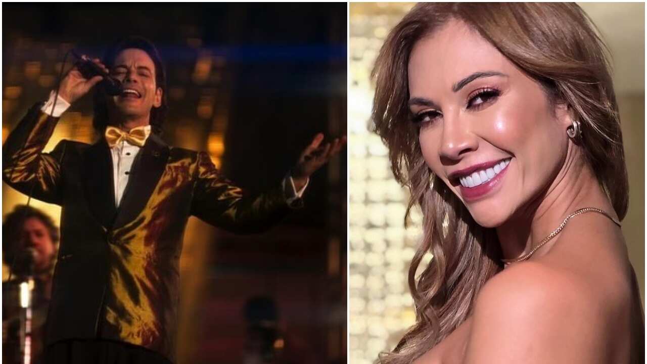 Diego Cadavid como Darío Gómez y Martha Isabel Bolaños.