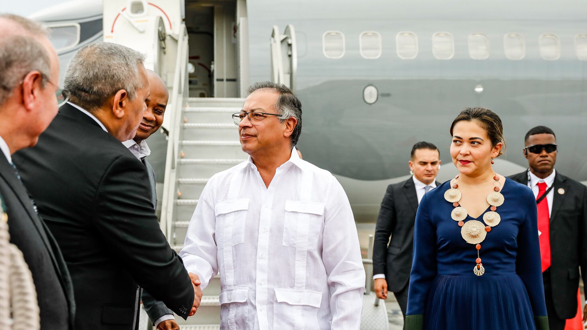 Gustavo Petro llegó a la posesión del presidente de Panamá 2024