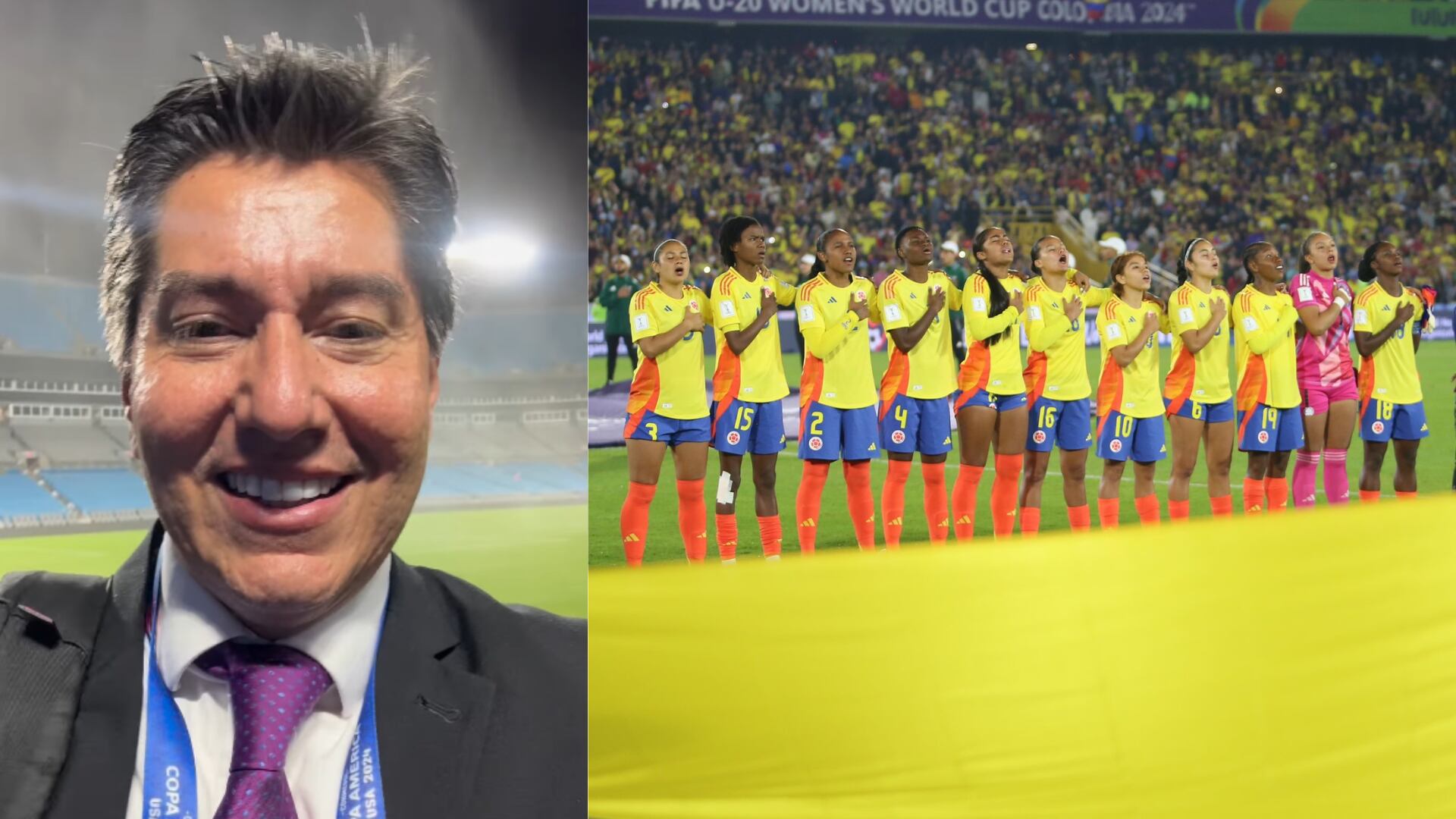 Tito Puccetti de Win Sports puso en un altar a la Selección Colombia Femenina tras meterse a octavos en el Mundial