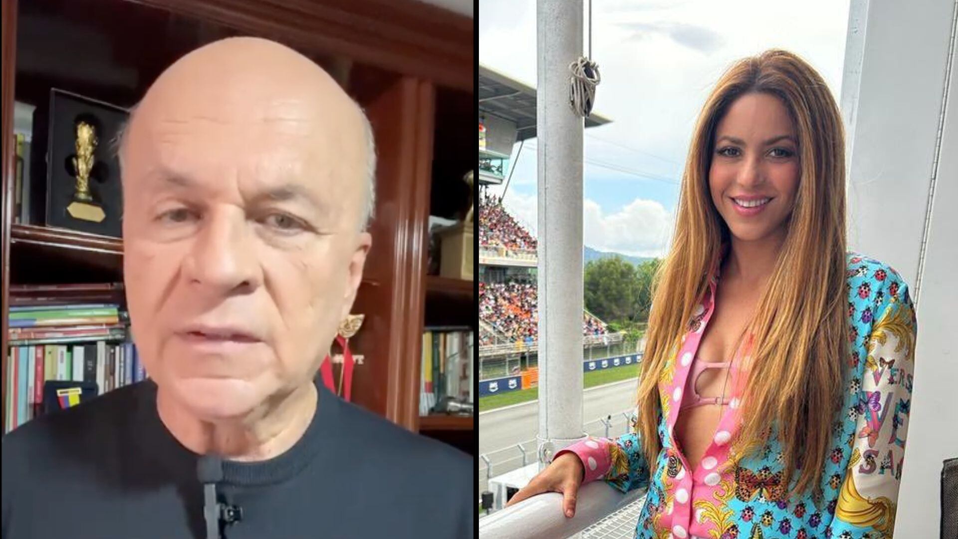 Carlos Antonio Vélez le mandó un 'mensajito' a Shakira.