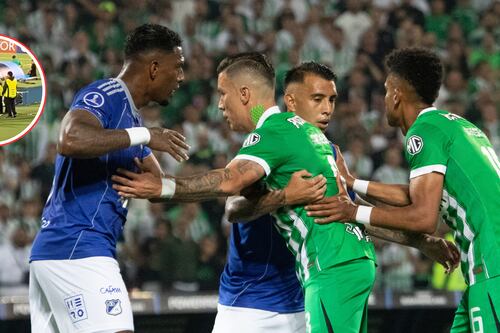 Pillaron a hincha de Millonarios que se infiltró en el Atanasio Girardot y lo sacaron durante un gol