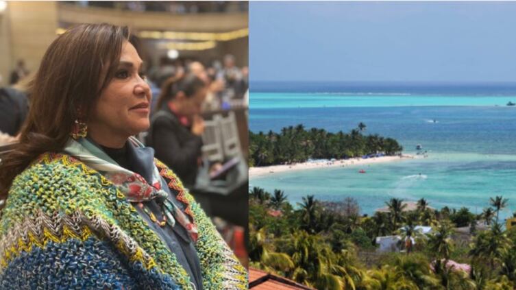 La congresista por las islas Elizabeth Jay-Pang.