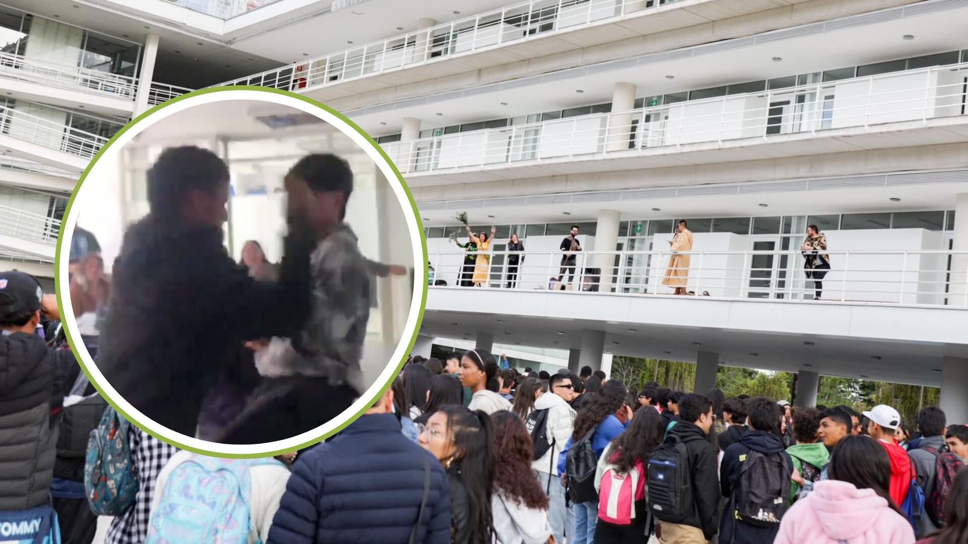 Indignante: dos estudiantes de un colegio de Bogotá se enfrentaron a cuchillo en pleno salón de clases