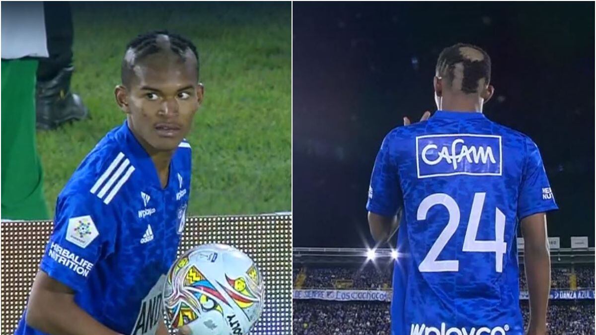 Llamativo look de jugador debutante con Millonarios sacó muchas risas