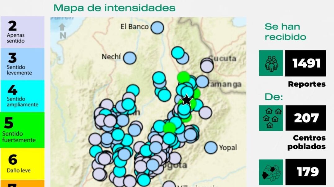 Foto registro de los temblores del Viernes Santo: miles de personas los registraron en el Servicio Geológico.