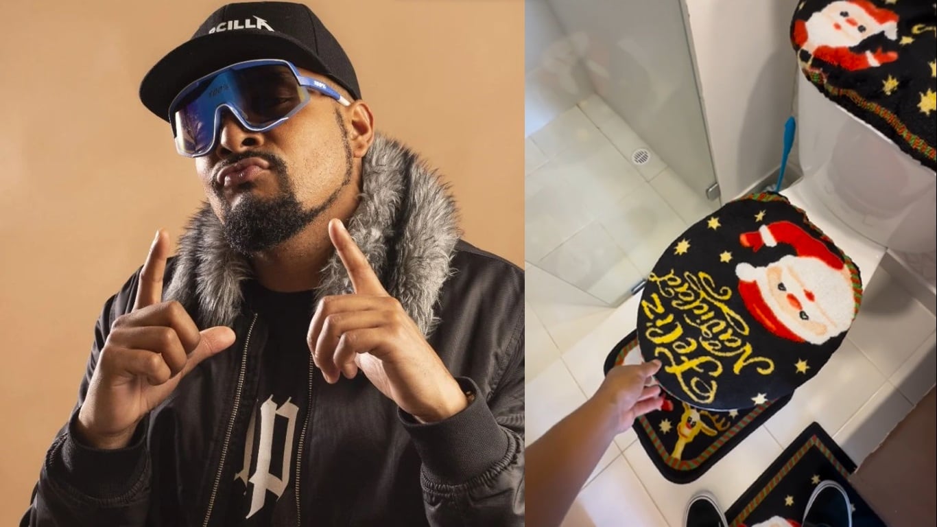 El creador de contenido Estiwar G explicó los riesgos de adornar el baño con Navidad y desató las risas de sus seguidores.