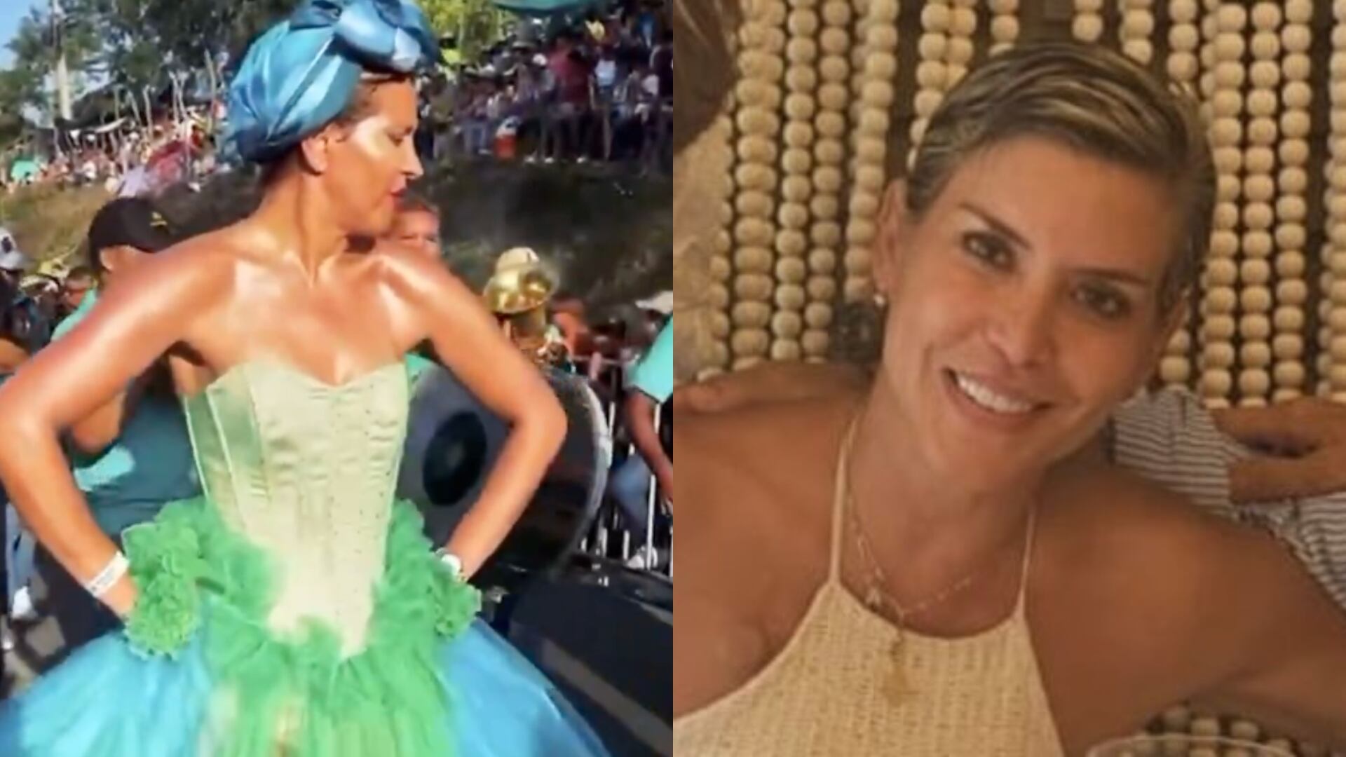 Ángela Benedetti, hermana de Armando Bendetti, contra Verónica Alcocer: “lo que la motiva es el baile y la plata” (Redes sociales de Verónica Alcocer y Ángela Benedetti)