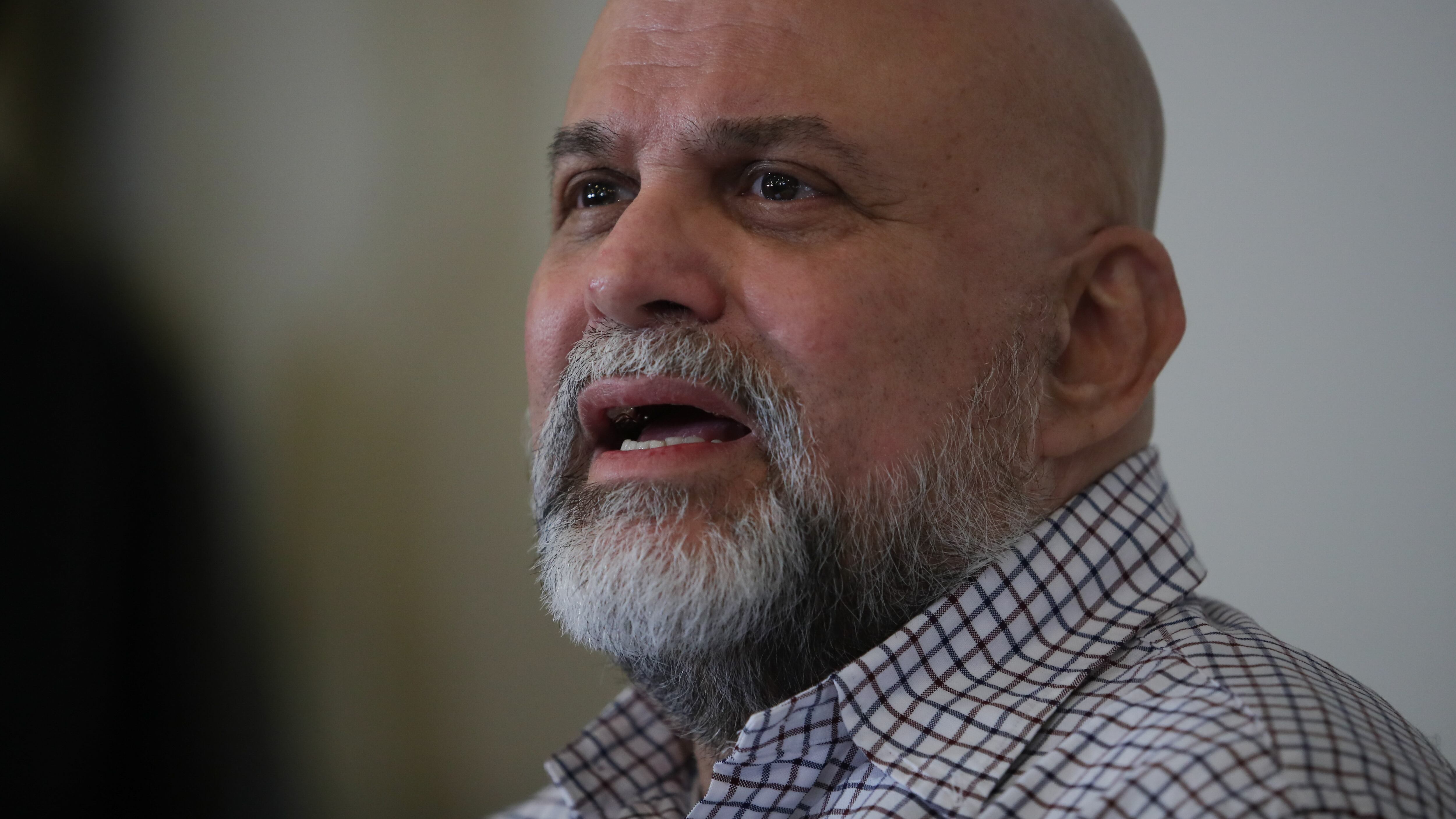 Salvatore Mancuso, excomandante de las AUC, en rueda de prensa en Bogotá