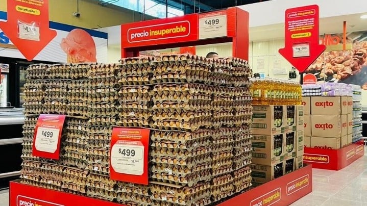 Almacenes éxito baja precios a productos de la canasta familiar