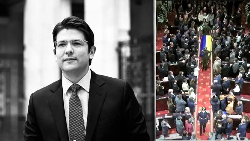 Así fue la llegada del cuerpo de Miguel Uribe al Capitolio Nacional y la instalación de la Cámara ardiente