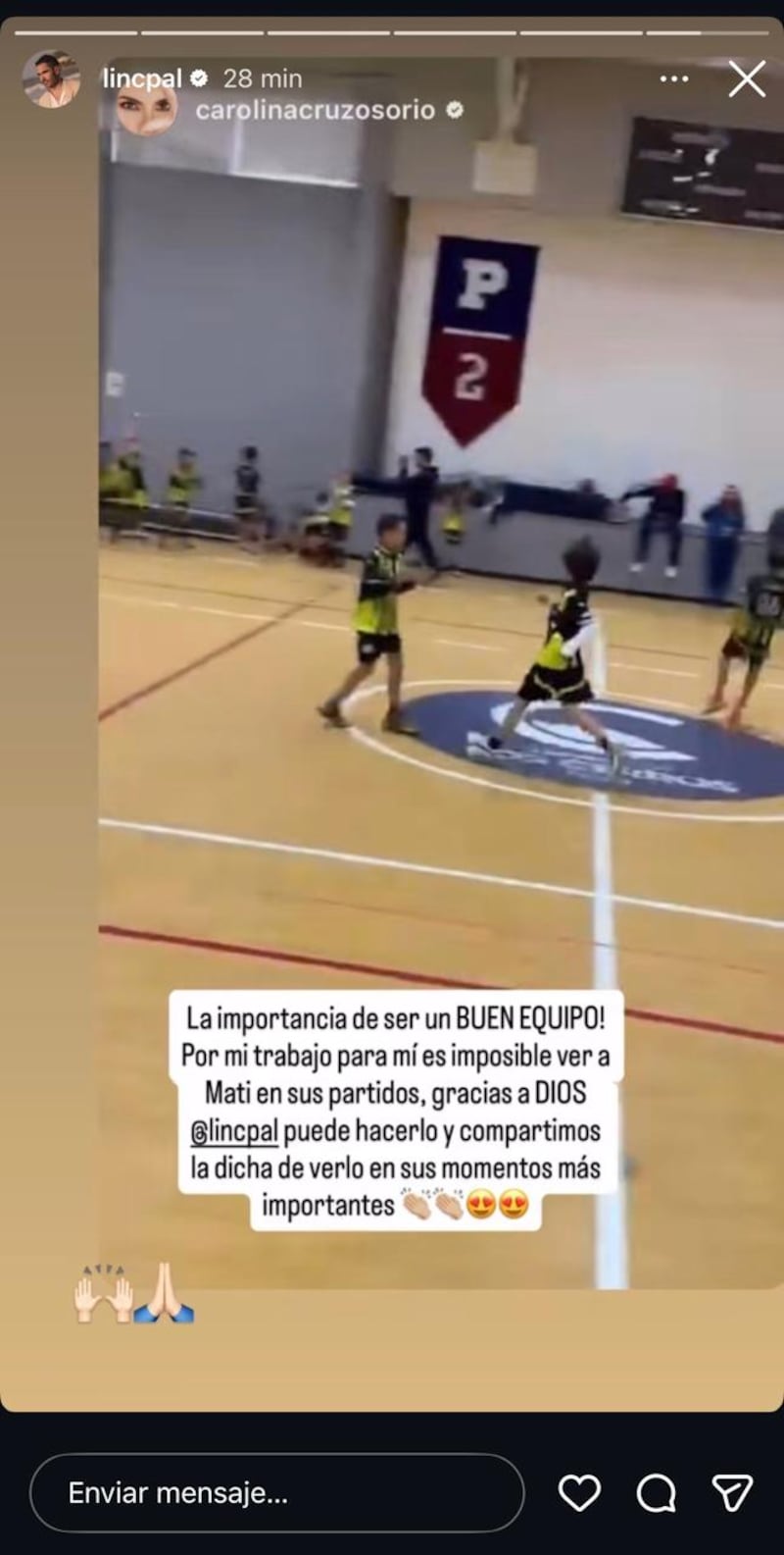 Lincoln Palomeque y Carolina Cruz