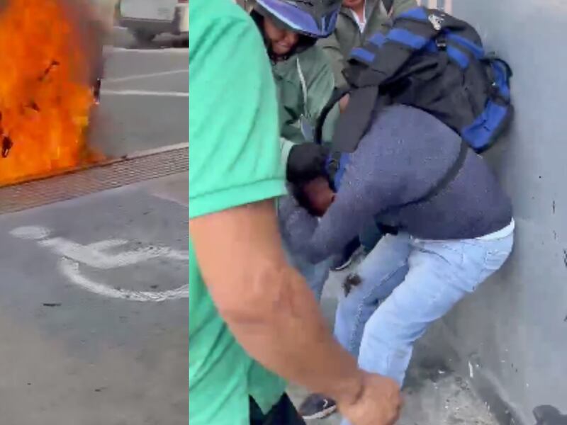 “Robo por necesidad”: ciudadanos en Bogotá quemaron moto de un presunto ladrón de celulares