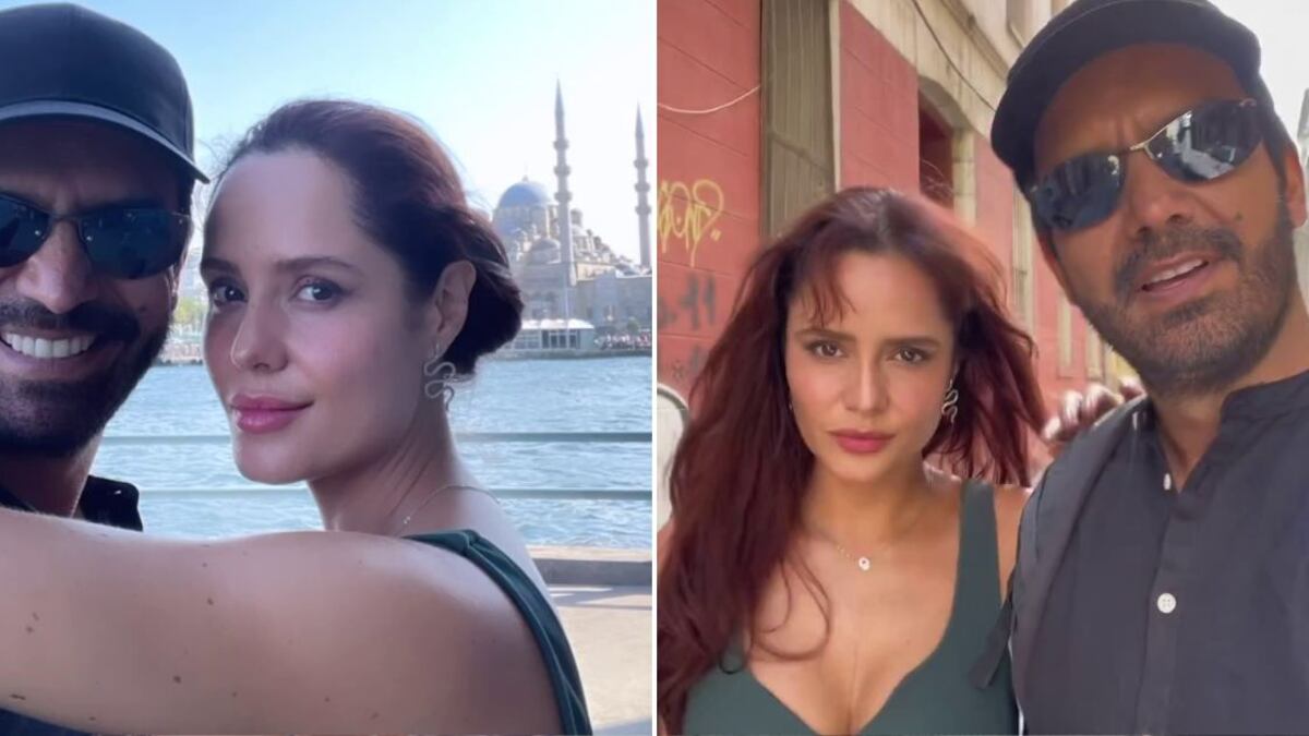 Ana Lucía Domínguez y Jorge Cárdenas en el tras cámaras de 'Pálpito'