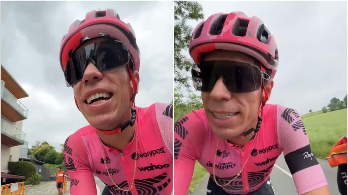 A Rigoberto Urán le pegaron ‘una tumbada la berraca’ en un entrenamiento