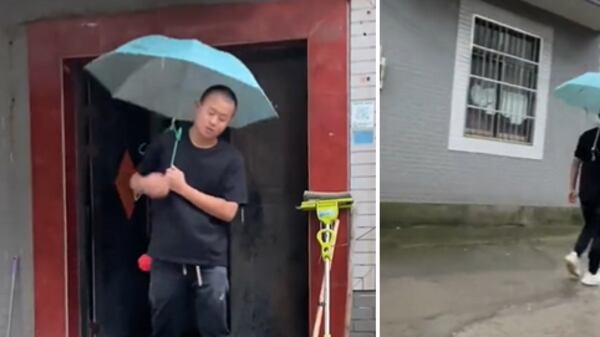 Sombrilla manos libres