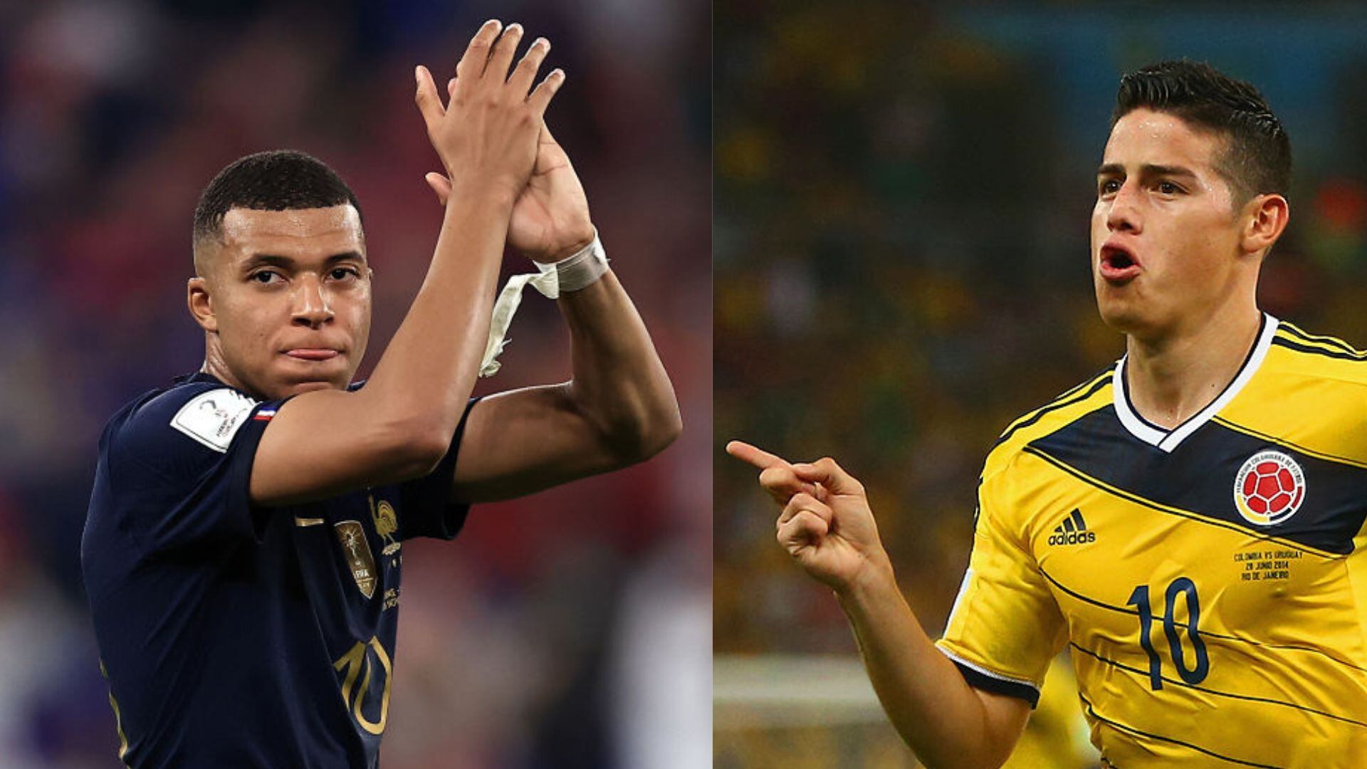 Mbappé superó marca de James Rodríguez en Mundiales.