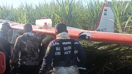 Foto aeronave HK-877G aterriza de emergencia cerca de Cali: maniobra evitó una tragedia.