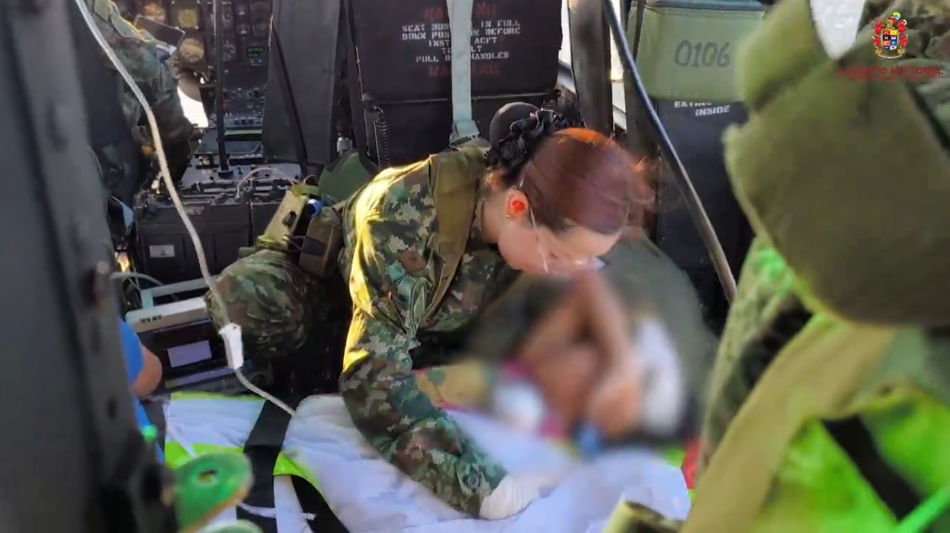 Niña herida en San Vicente del Caguán