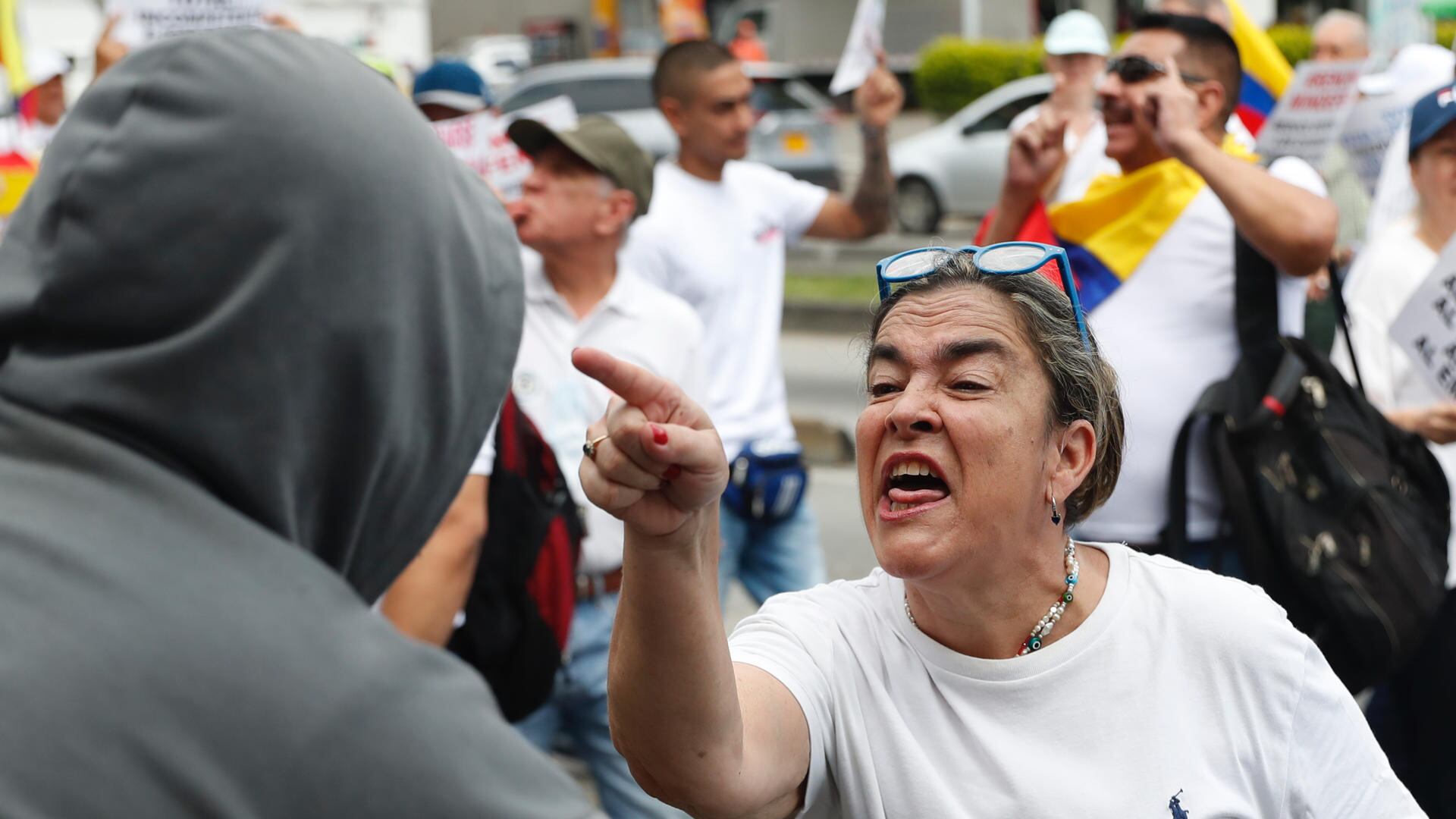 Marcha de la oposición en Cali sábado 22 de abril